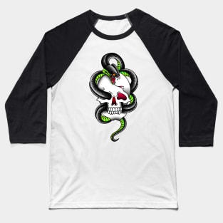 OldSalt Serpent and Skull Baseball T-Shirt
